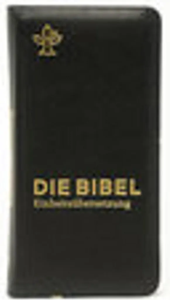 Bible de poche en cuir zippée anti-pages cornées pour le sac