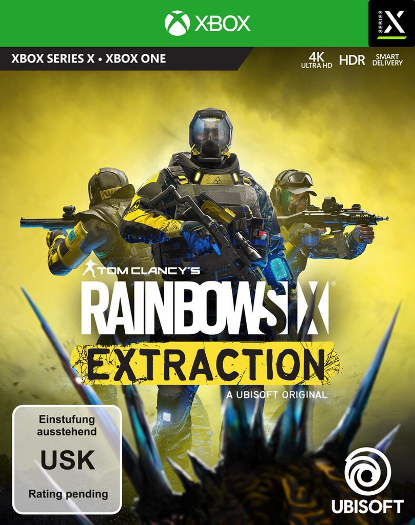 Cover art for the video game Tom Clancy's Rainbow Six: Extraction.