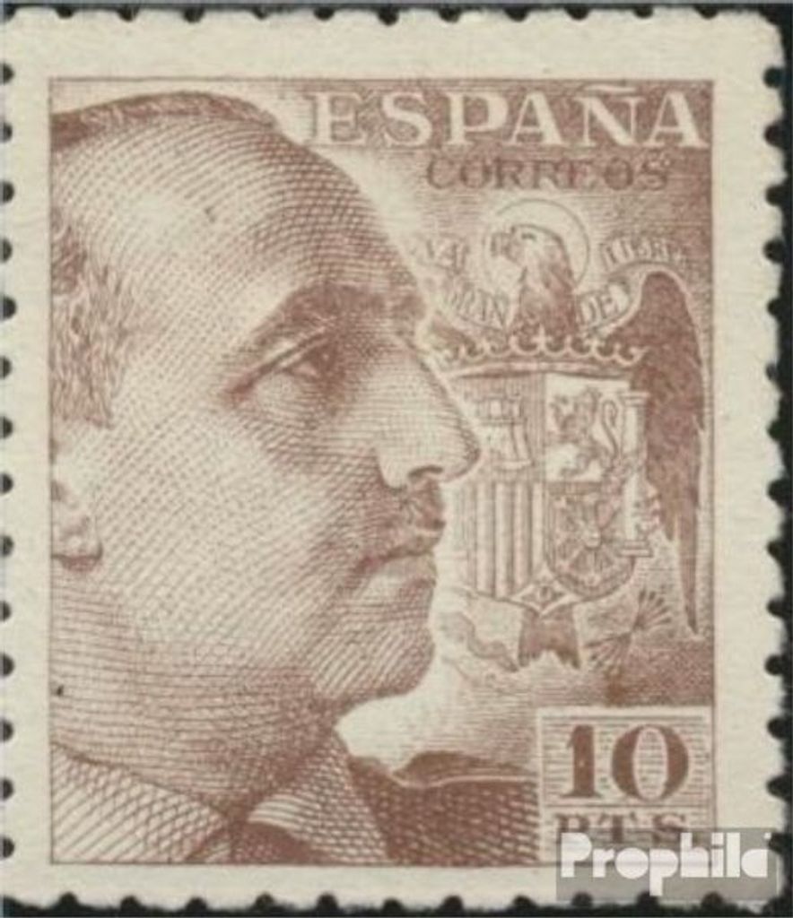 Briefmarken Spanien 1939 Mi 856A postfrisch Franco