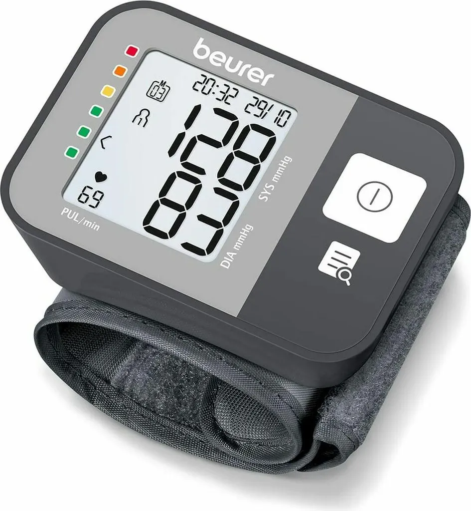 Beurer BC27 Gris - Tensiomètre bras avec détection arythmie et écran LCD