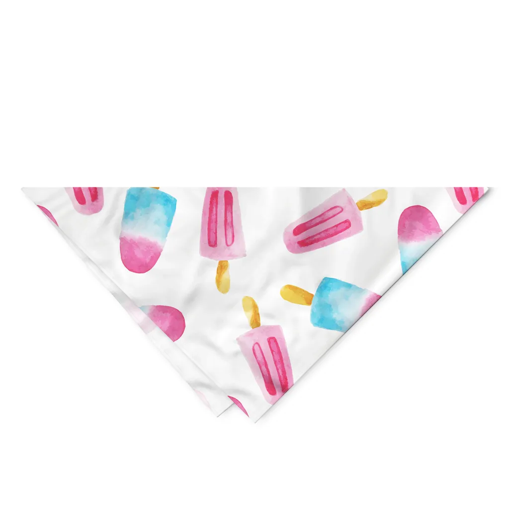 Bandana Cane ABAKUHAUS Eis Ghiacciolo 40x40 cm | Accessorio Estivo Pet - 2