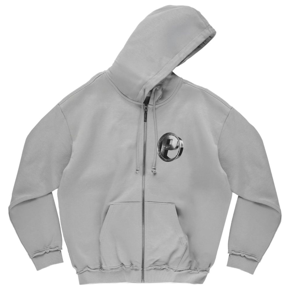 Prosto P Rim Zip Hoodie KL261MSWE2121, Sweatshirt, Herren, Grau