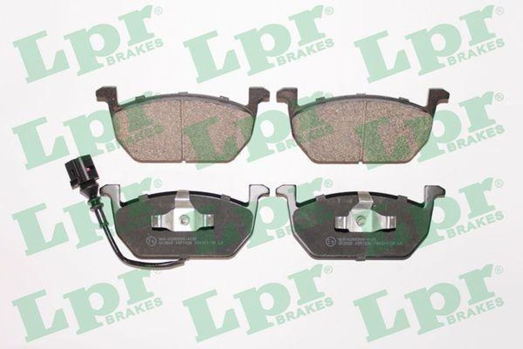 LPR 05P1836 Bremsbelagsatz, Scheibenbremse OE 5Q0698151C kompatibel mit Golf VII, Golf Sportsvan, Octavia, Leon, A3 8V