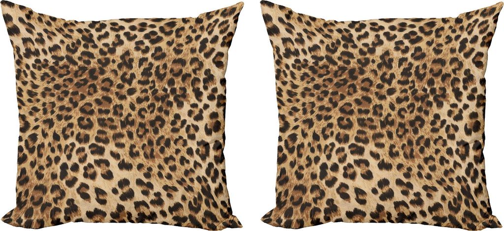 ABAKUHAUS Leopard-Druck Kissenbezug Set (2Stück), Produktbild 