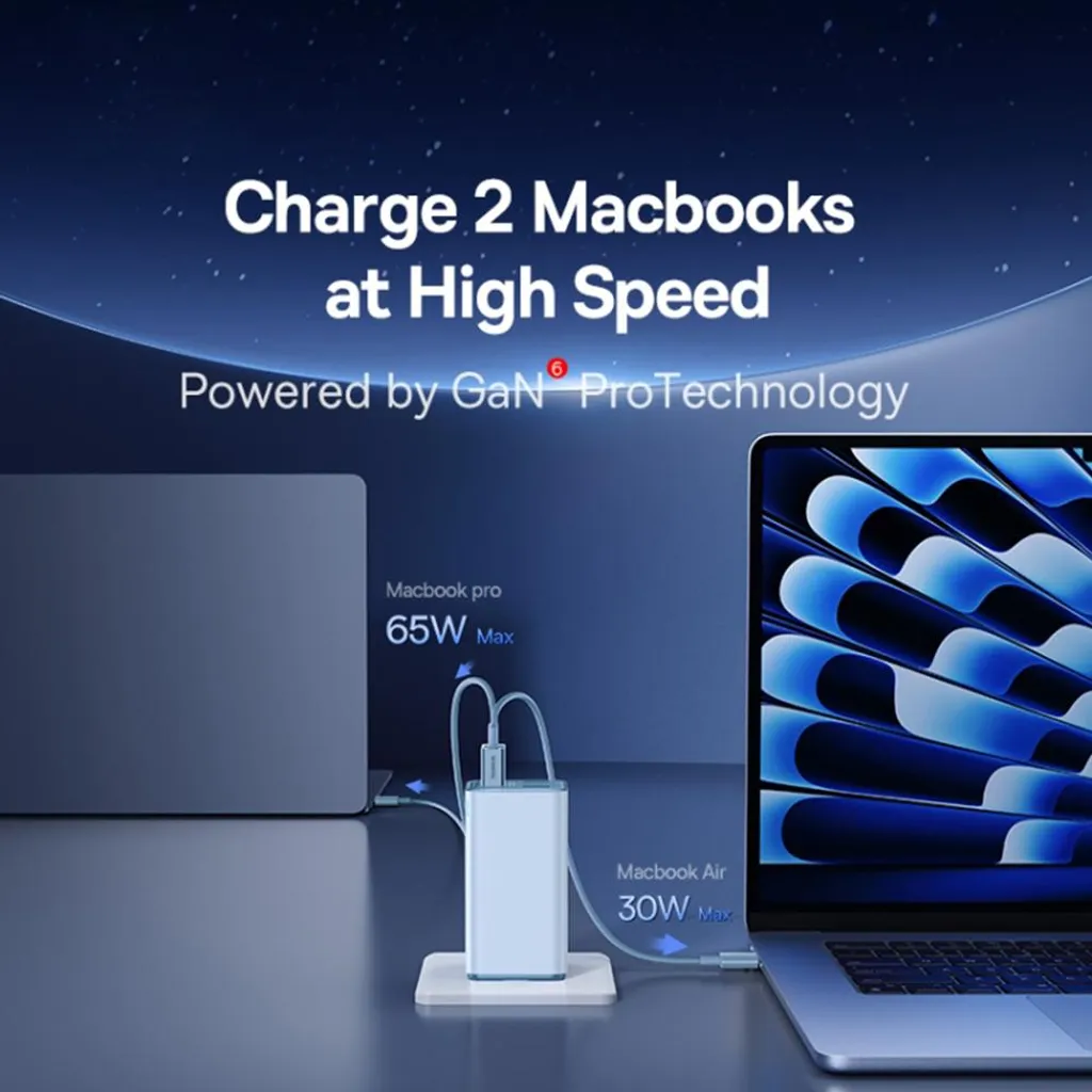 Chargeur USB-C Baseus 100W pour éliminer les adaptateurs multiples - 6