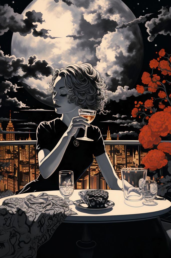 Plakat 40x60cm Abendliche Toasts