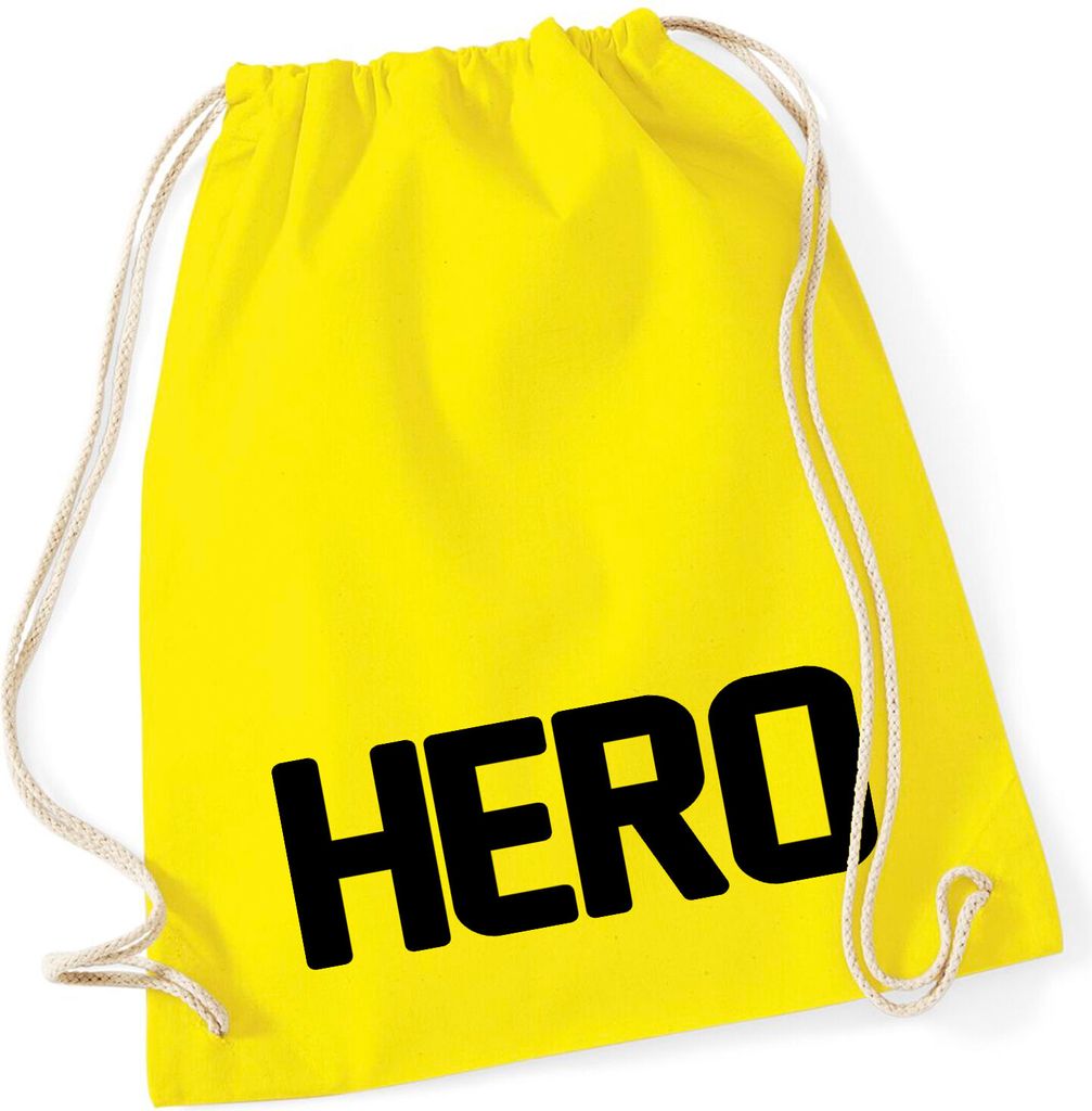 Huuraa Turnbeutel Hero Held 12 Liter Yellow Baumwolle Produktbild 