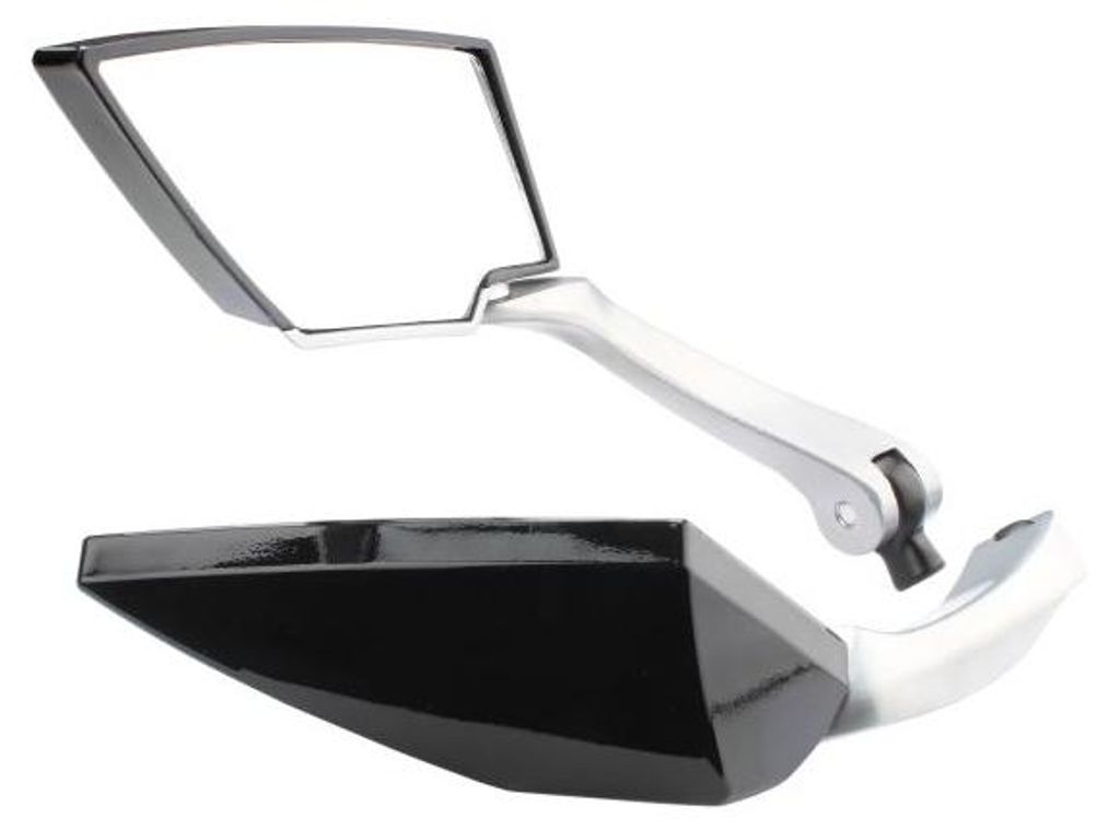 Motorrad Spiegel Set Spoke Alu/Schwarz mit Adapterset Produktbild 
