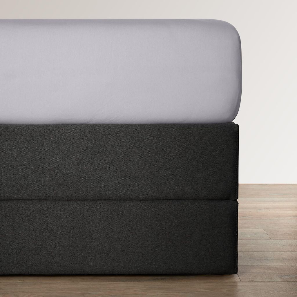 Bettwaren-Shop Jersey-Elasthan Boxspring Spannbettlaken Multi-Stretch für hohe Matratzen 180x200 - 200x220 cm grau