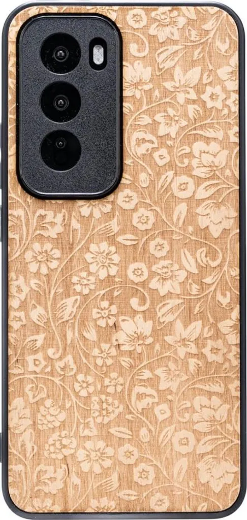 Custodia in legno Bewood per Oppo Reno 12 5G WILD FLOWERS ANIEGRE