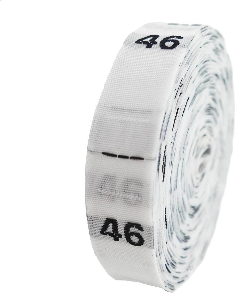 300 Größen-Etiketten Kleidergrößen Textiletiketten Labels 40x10mm Variantenwahl