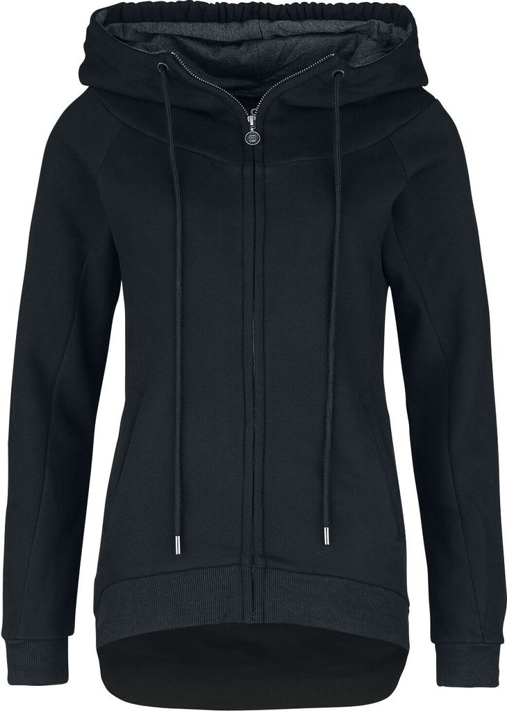 RED by EMP Damen schwarze lange Sweatjacke XXL