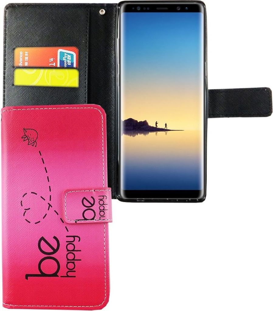 Handyhülle Tasche für Handy Samsung Galaxy Note 8 Be Happy Produktbild 