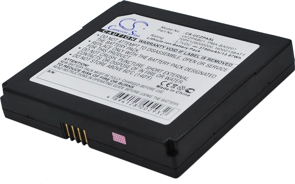 TECHTEK Batteria compatibile con [Creative] Zen Protable Media Center sostituisce BA20603R79913, per PMA-BA0001, per UCZPAB01