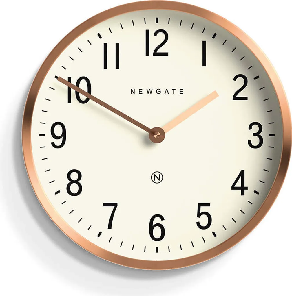 Horloge murale ronde coloris cuivre Master Edwards Newgate Design Luxe