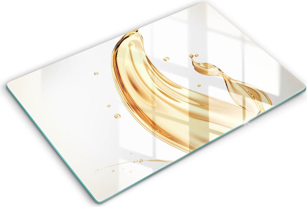 Abdeckung Glas - Küchenabdeckung - 80x52 cm - Abdeckplatte -Olivenöl