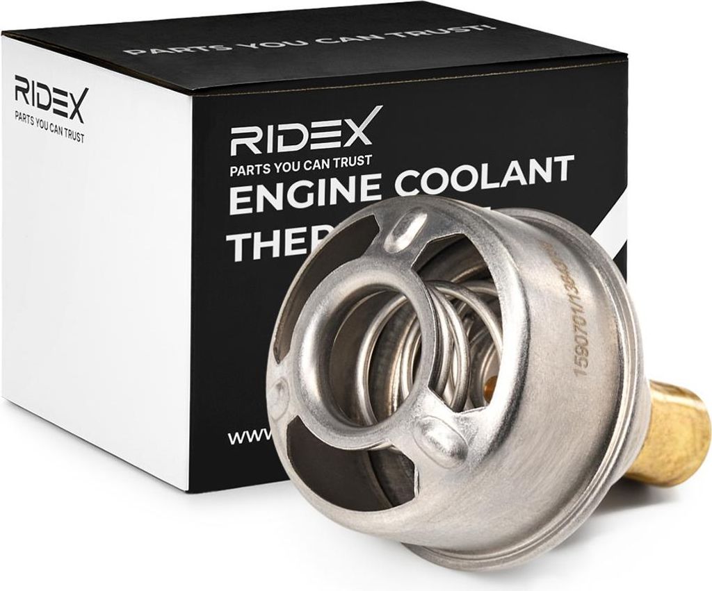 RIDEX Thermostat Kühlmittel 86°C für RENAULT CLIO I (B/C57, 5/357) 4 (112) SUPER 5 (B/C40) 5 (122) 4 Kasten (R21, R23) RAPID Kasten (F40, G40)