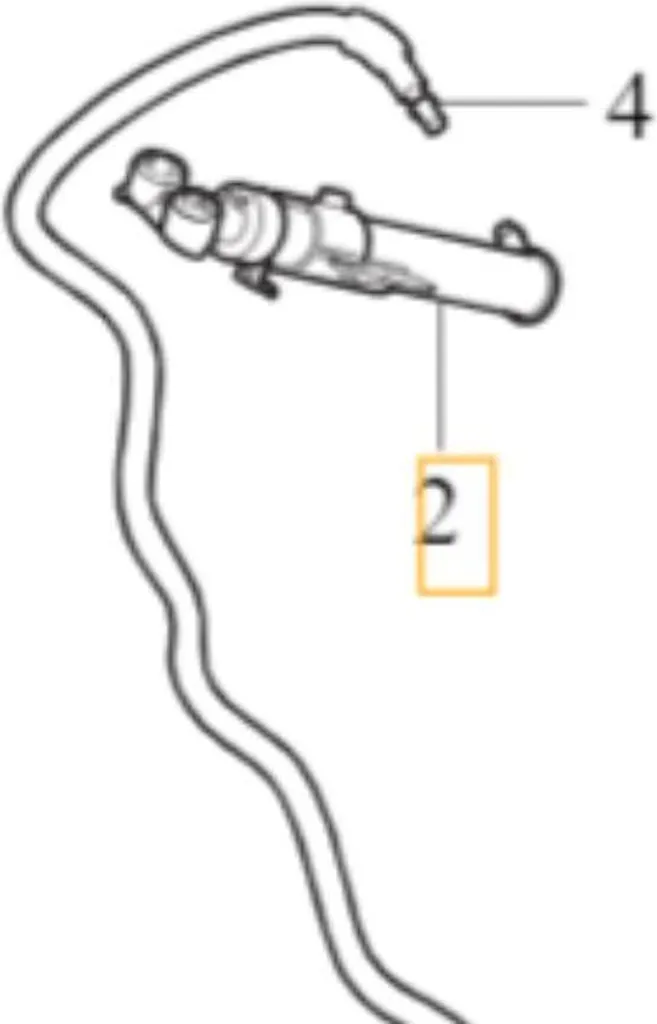 Buse de lave-phares droite Volvo 32390703 - Pièce d'origine authentique