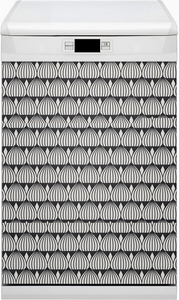 Magnet für Spülmaschine Abwaschbar 45x80 cm Magnet für Spülmaschine Magnetmatte Nachbildung - Retro -Muster