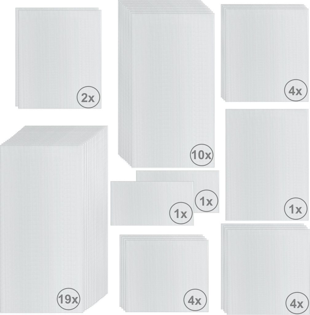 Zelsius Hohlkammerstegplatten Set 46-teilig | 6 mm Produktbild 