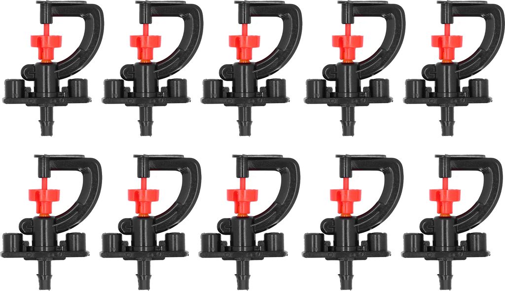 10-teiliges Brechungssprühdüsen-Set, G-Typ, rotierender Mikro-Bewässerungssprinkler für Gewächshäuser