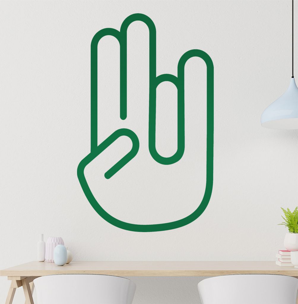 shockerhand Wandtattoo in 6 Größen - Wandaufkleber Wall Sticker - Dekoration, Küche, Wohnzimmer, Schlafzimmer, Badezimmer