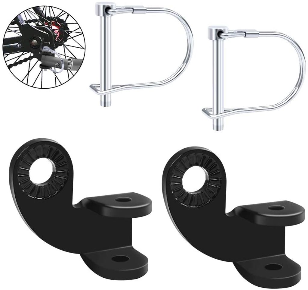 2x Fahrrad Anhängerkupplung mit Sicherungsstift Kinderwagen Kupplung Adapter