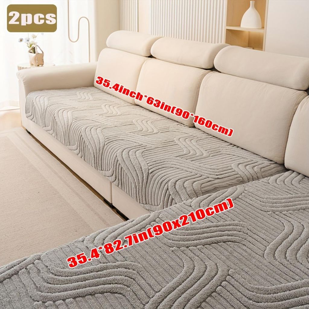 2 stuks hoes voor een bank met franjes, hoes voor een bank Productafbeelding 