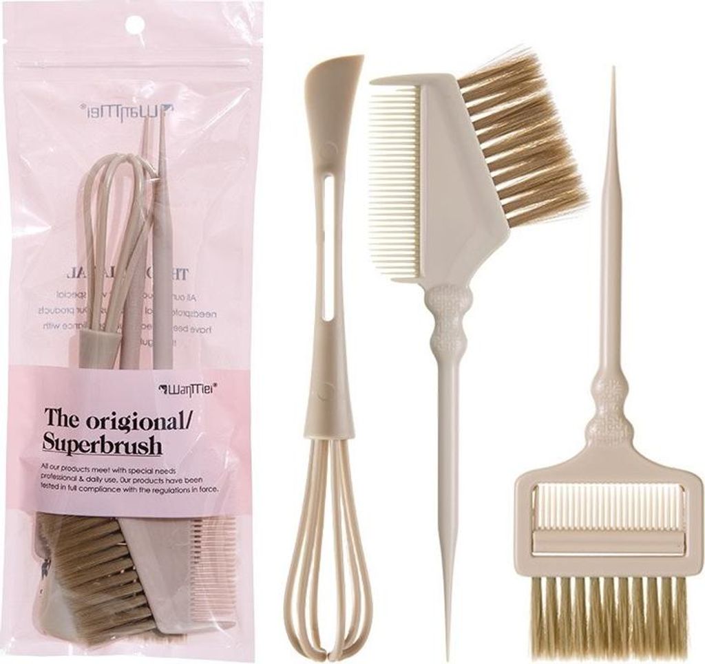 INF Haarfärbe- und Tönungsset - 3-teiliges Set mit Schüssel, Bürste und Schneebesen