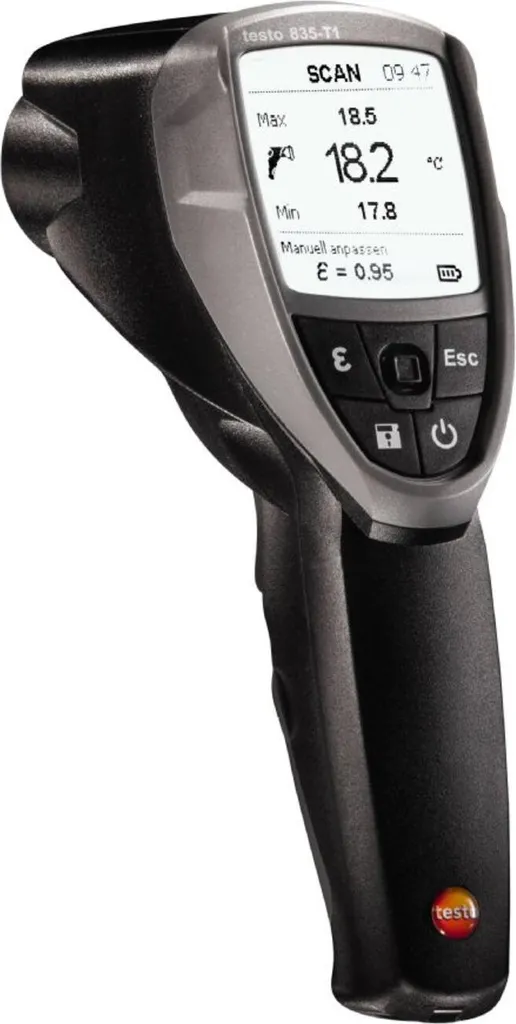 Testo 835-T1 Thermomètre infrarouge 0560 8351 - Optique 50:1 et -30 à +600°C