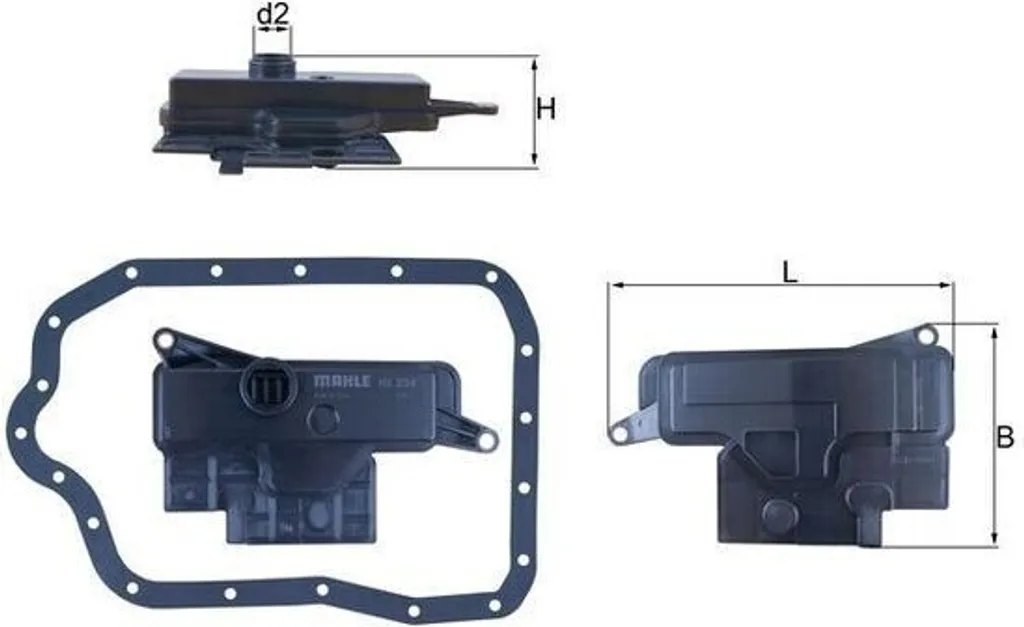 MAHLE Filtre BVA HX 234D haute filtration pour Toyota RAV4 et Lexus ES