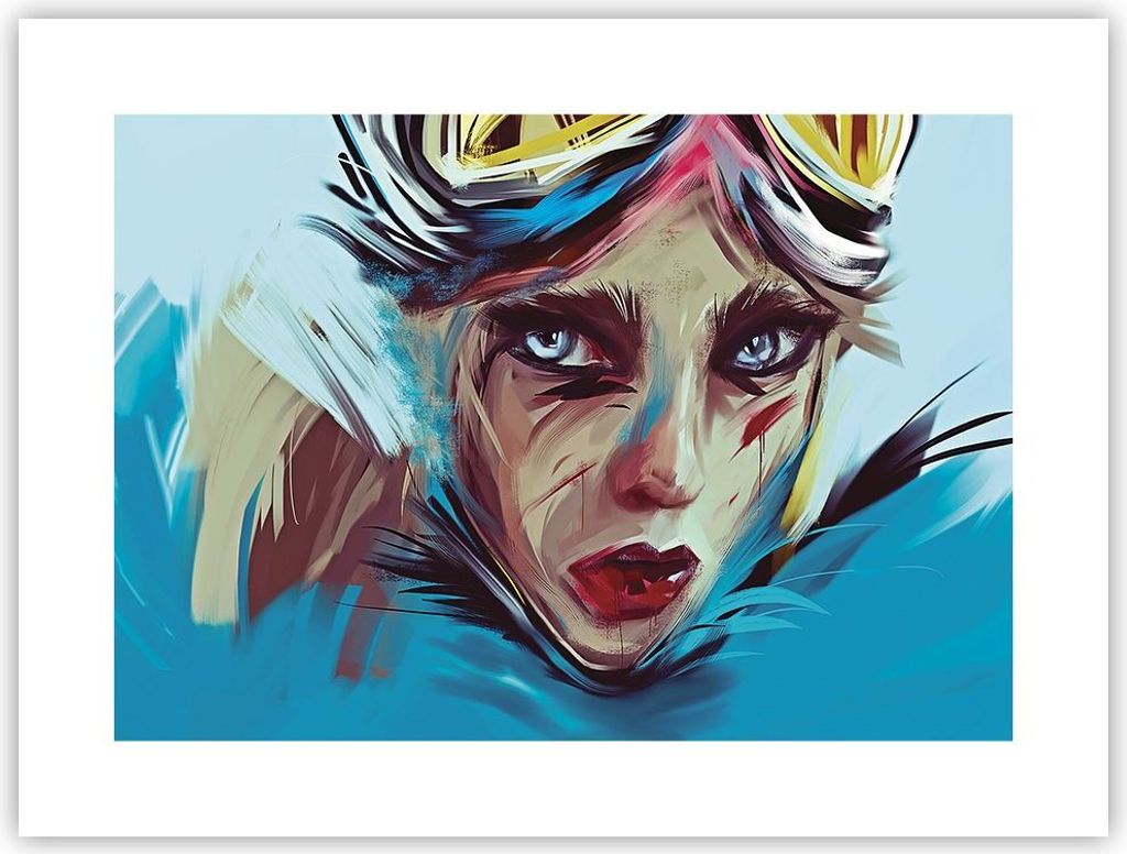 Poster - Poster ohne Rahmen - Stück Modern Frau - 40x30 cm - Wand Bild - Wanddeko - Wandbilder - Kunstposter - Wandposter - Bilder - Kunstdruck - ...