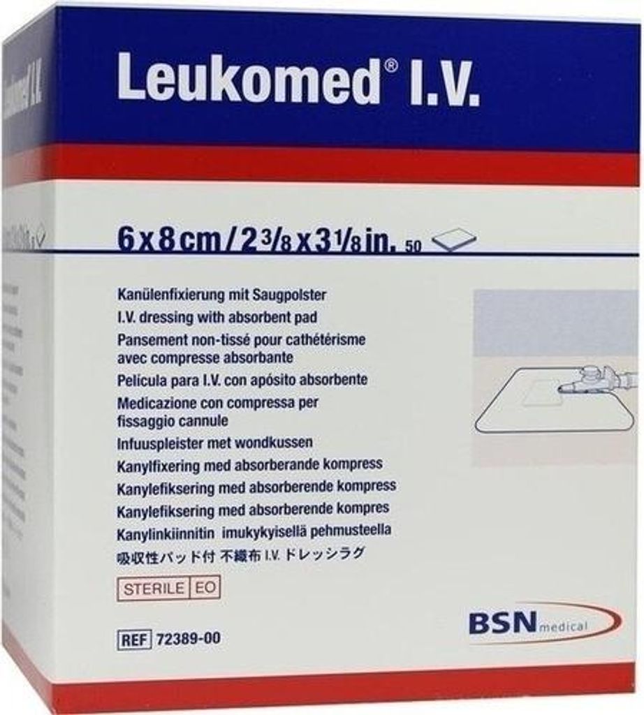 Leukomed IV 6x8cm biely (50 ks) Obrázok produktu 
