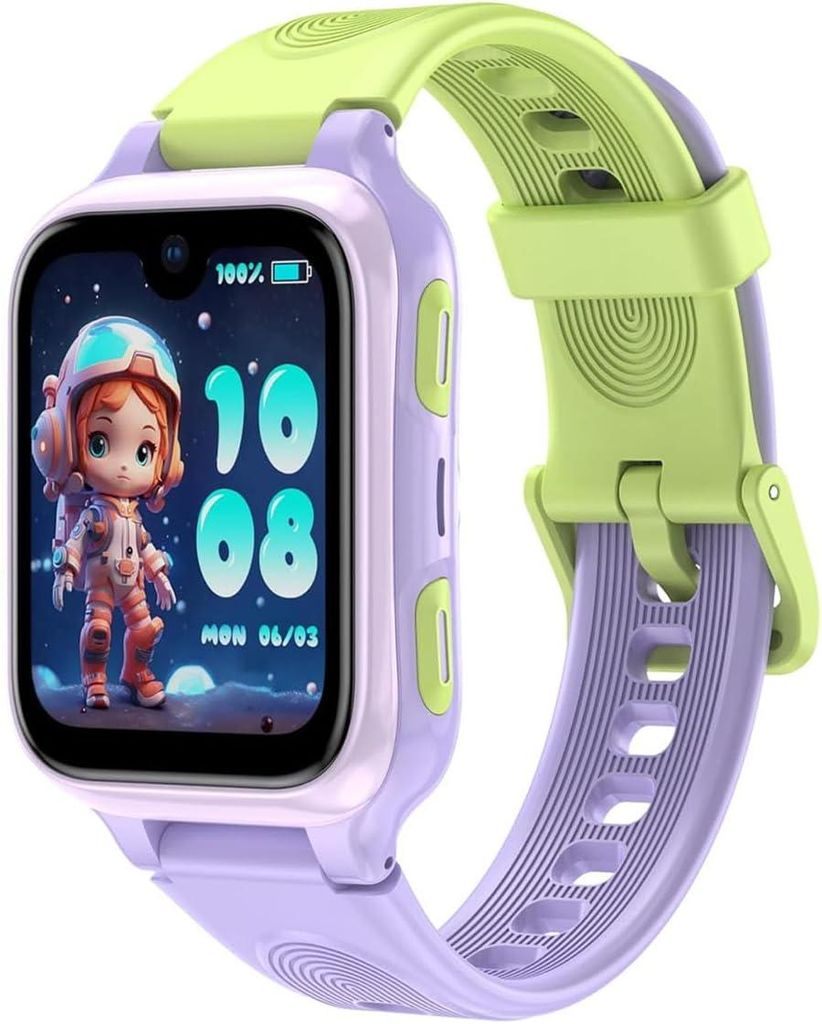 LAGENIO Kinder Smartwatch 4G GPS Telefon 1.78" AMOLED Videoanruf KI-Lernpartner SOS IP67 wasserdicht für Jungen & Mädchen ab 6 Jahren