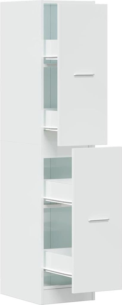 vidaXL Armoire à pharmacie blanc brillant 30x41x144,5 cm Image du produit 