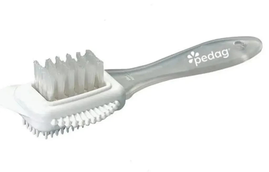 Brosse combinée Pedag pour chaussures en daim et nubuck - Soin cuir