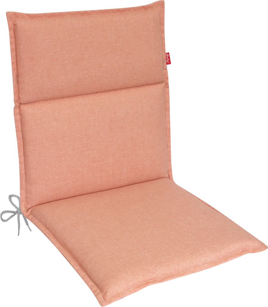 Herlag Niedriglehner Gartenstuhlauflage Bea 100x50x4,5cm Korall Wasserabweisend Fleckschutz