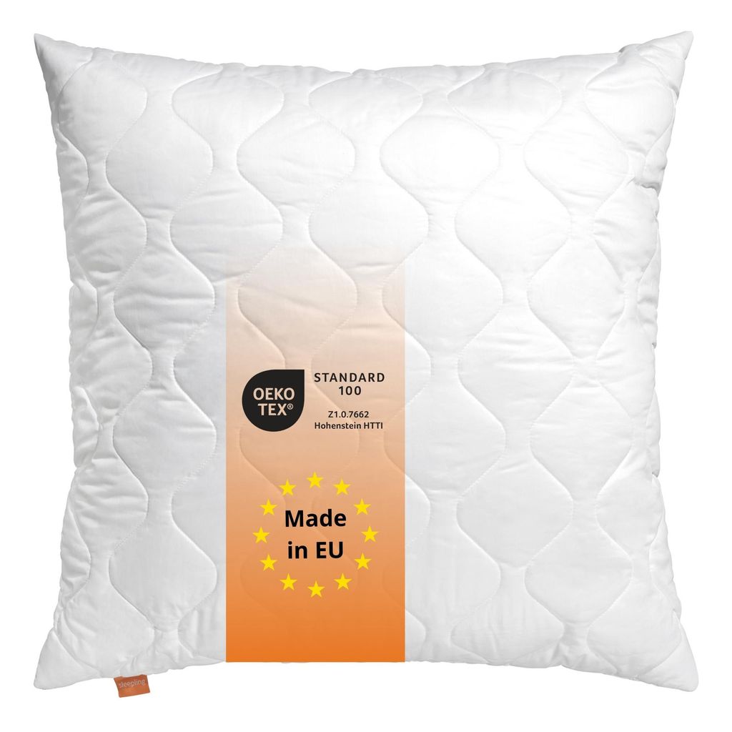 Kussen 80 x 80 cm, slaapkussen, 100% microvezel, geschikt Productafbeelding 