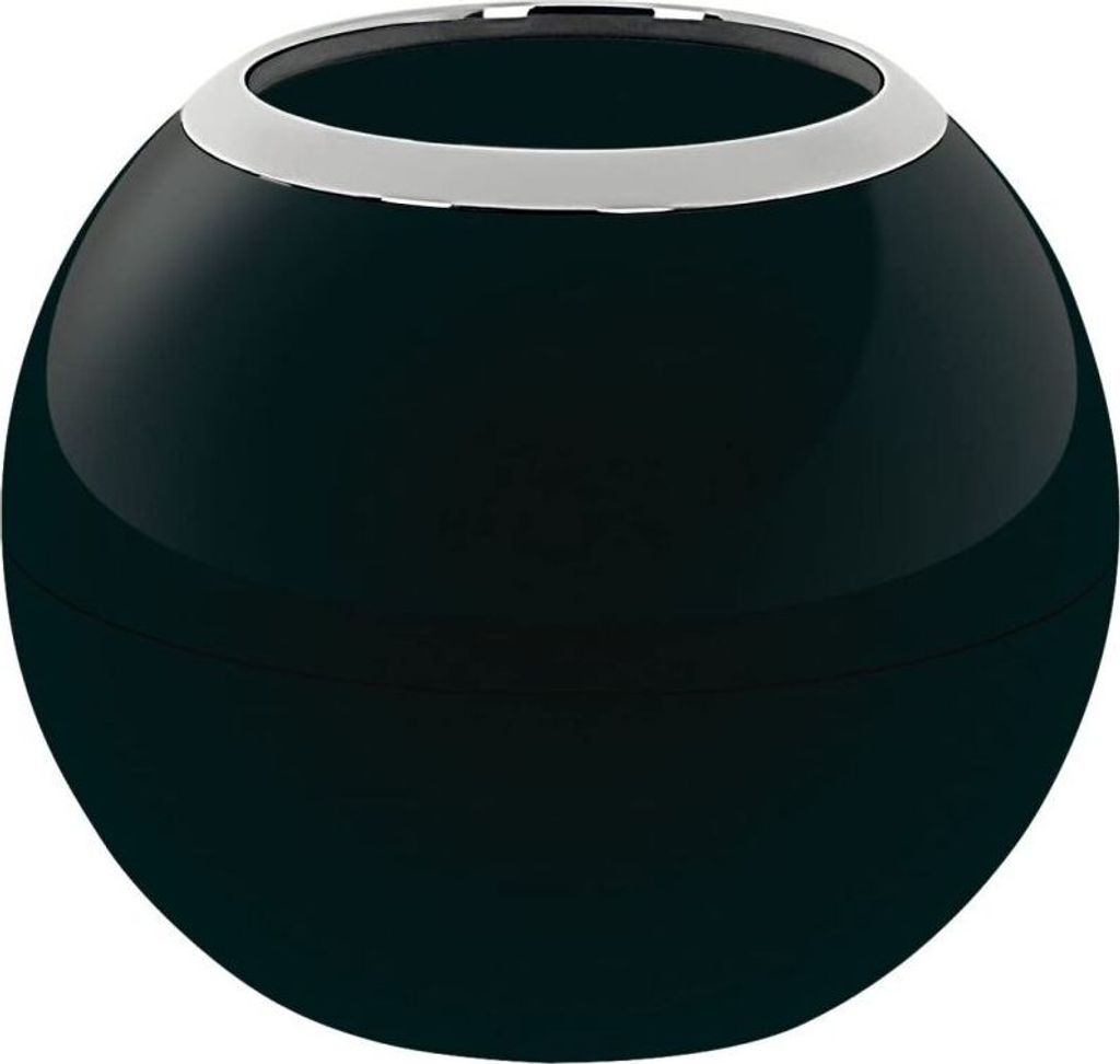 Spirella Zahnputzbecher Zahnbürstenhalter "Bowl" 8,5x10,5 cm Schwarz