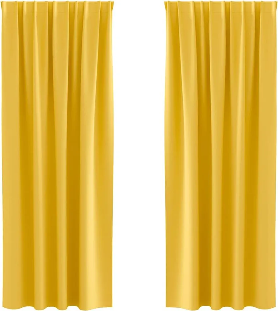 Tende vidaXL Giallo Senape 225x140: Oscuranti, Eleganti e Funzionali