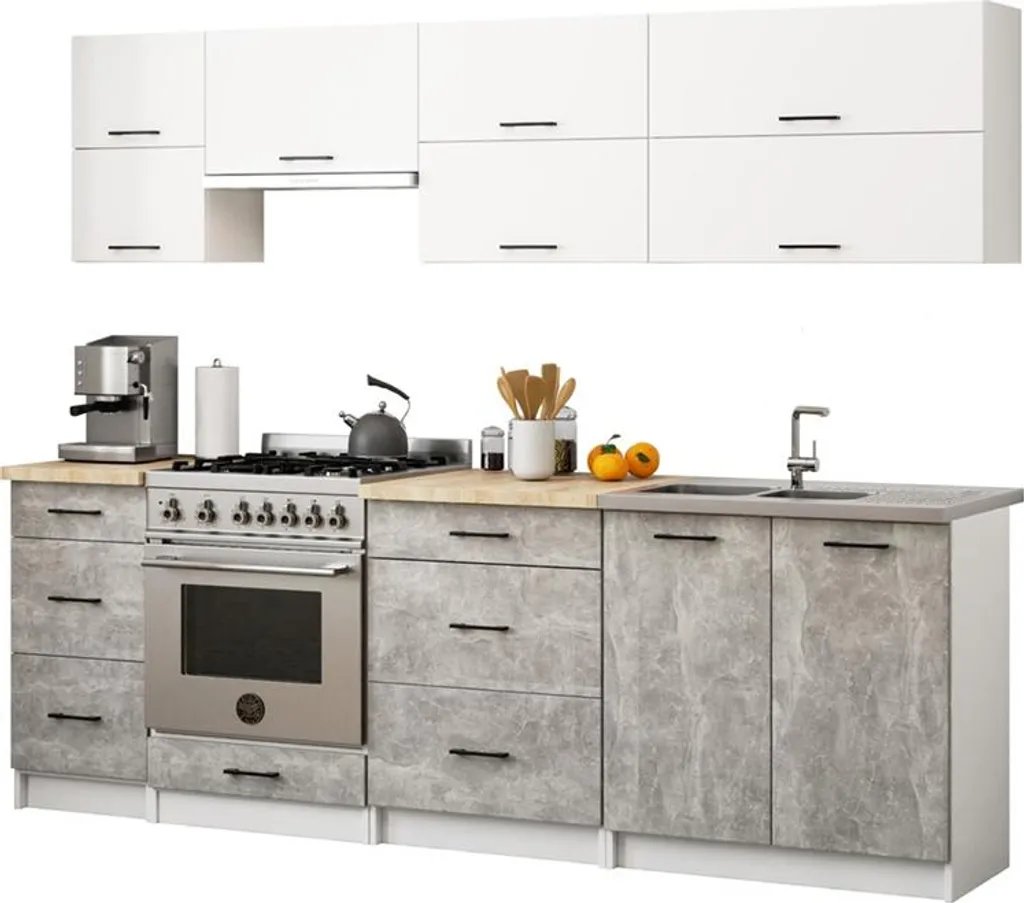 Armoire OLIWIA Blanche W80 G2 H580 avec 2 portes et étagères de rangement