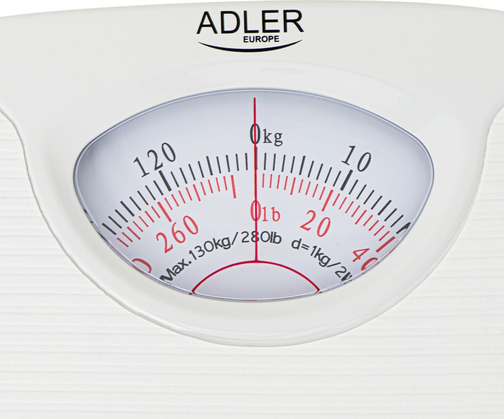 Adler AD 8151w Mechanická kúpeľňová váha do 130 kg biela Obrázok produktu 3