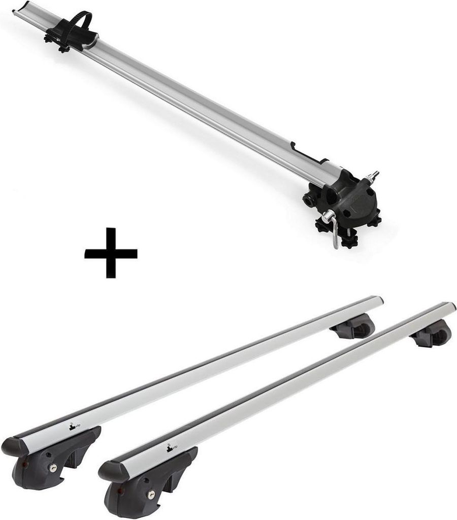 Fahrradträger Bike Pro + Dachträger VDP004 L kompatibel mit für Mercedes E-Klasse T-Modell S210 95-02