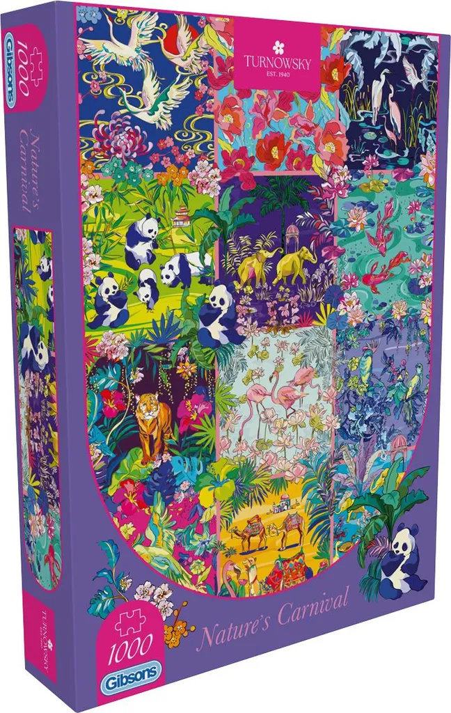 Puzzle 1000 Pièces Gibsons Nature's Carnival : Qualité sans Reflets