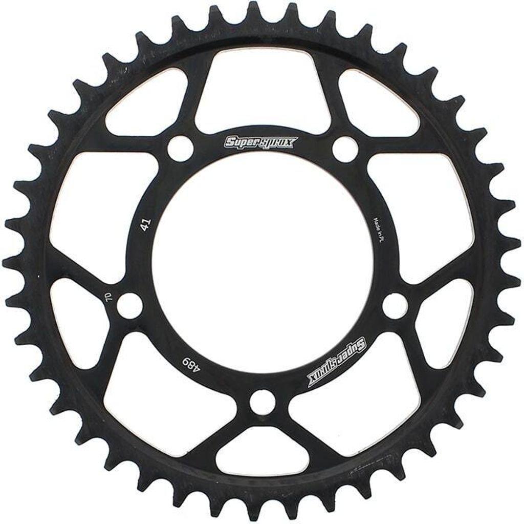 Stahl-Kettenrad Supersprox 530 - 41Z (schwarz) RFE-489:41-BLK|ID 92,0 LK 116,0 5-Loch