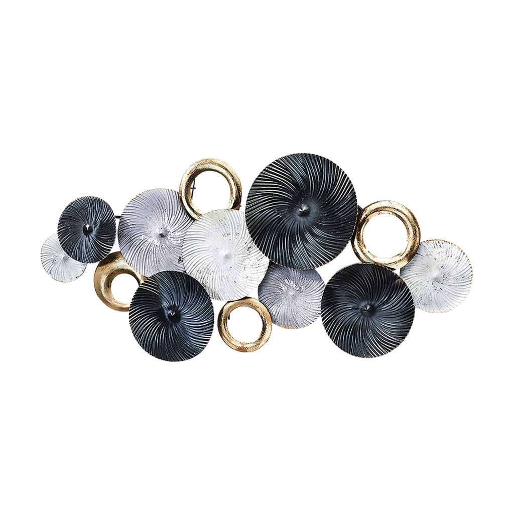 Kobolo Wandbild Wanddeko Metallbild 3D-Bild - SWIRL -weiß Produktbild