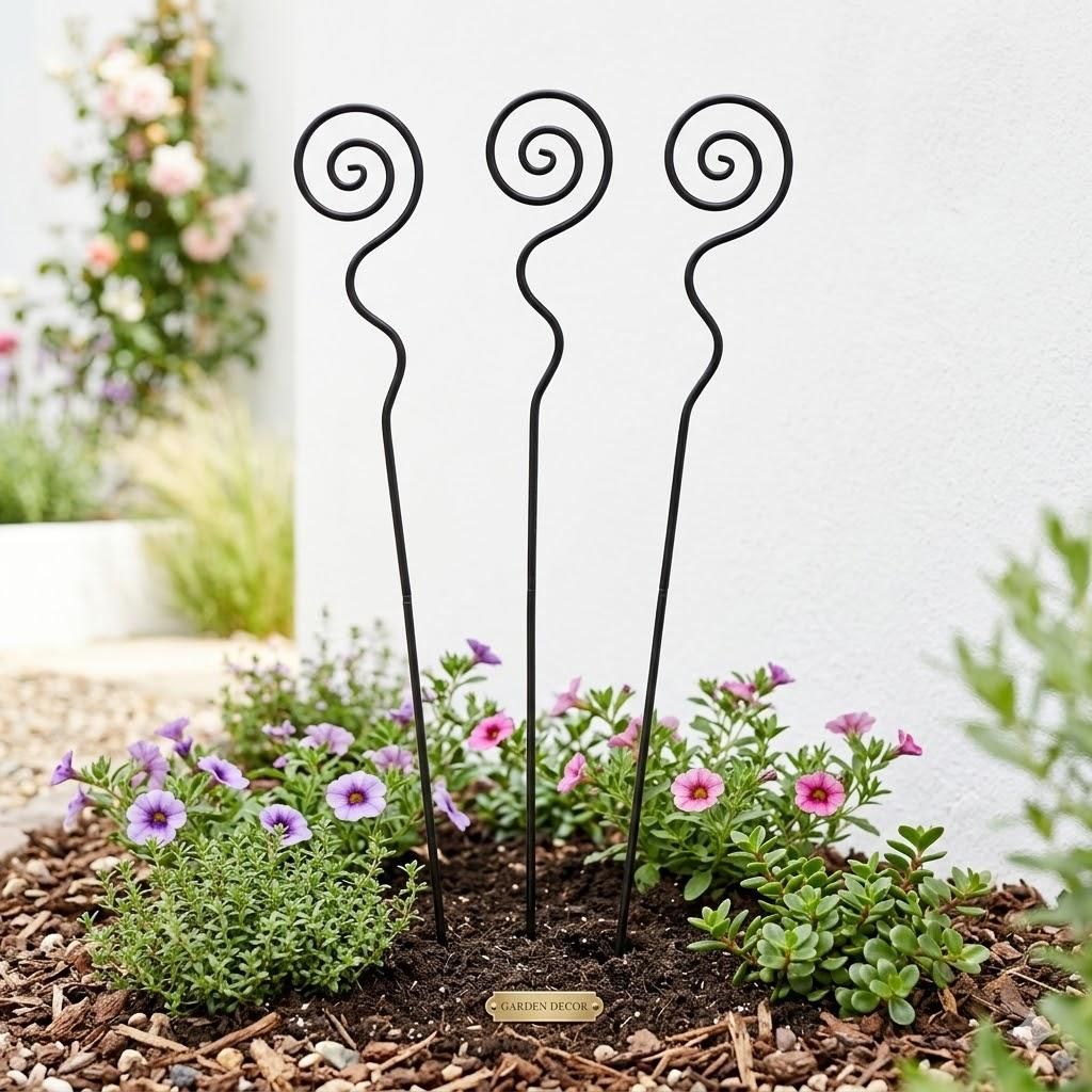 set di 3 incantevoli tappi da giardino a spirale media - Immagine del prodotto 