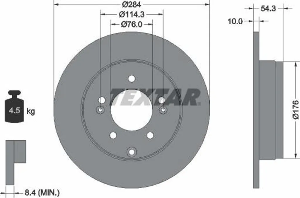 Disque de frein pour entretien Hyundai iX35 et Kia Optima - Sécurité OE