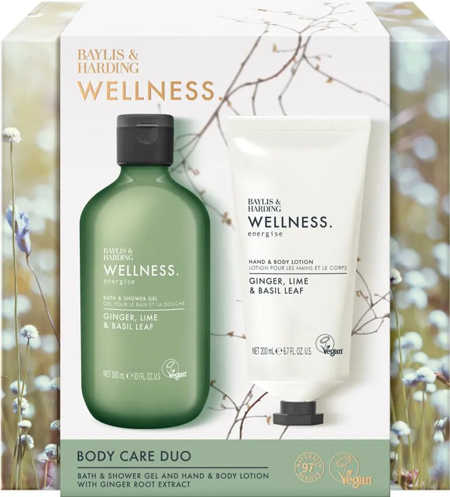 Duo Soin Corps Gingembre & Lime - Kit 2pcs Fraîcheur Intense 300ml