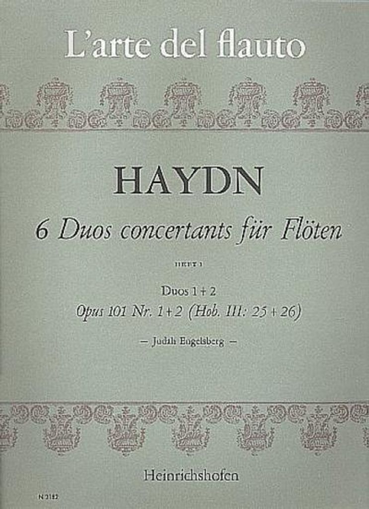 6 Duos concertants op.101 Band 1 (Nr.1-2, Hob.III:25-26 ) für 2 Flöten